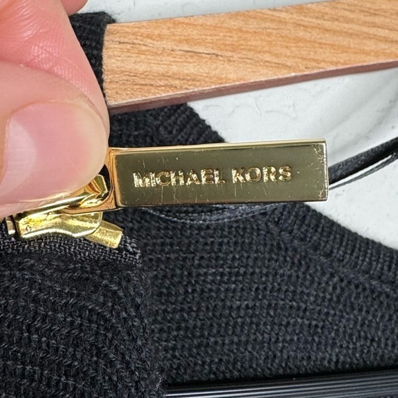 Michael Kors Black and Gold Zipper Shift Dress- Sz XL - Picture 6 of 8